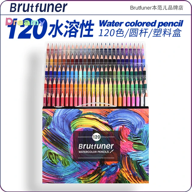 Brutfuner Artist Quality Premium Watercolor Pencils 120 Colors Set, Blend,  Layer and Dissolve Effortlessly, Art Supplies