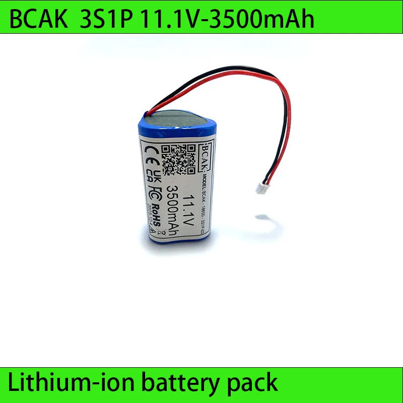 

BCAK 3S1P Battery 11.1V 3500mAh 18650 Lithium Ion Battery Pack with 5A BMS for Backup Power for CCTV Cameras