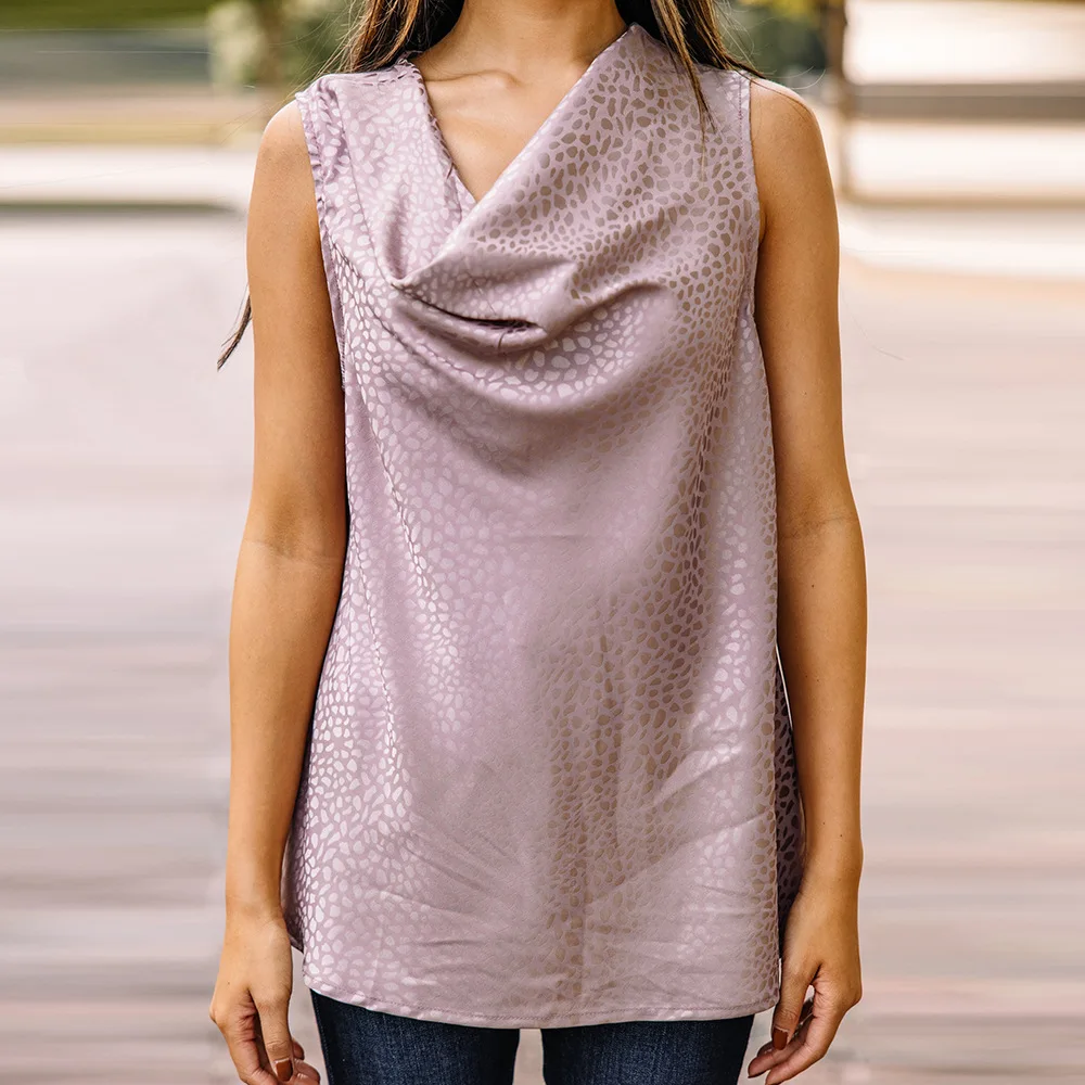 

Summer 2022 Art Nouveau Women's Pile Collar Sleeveless Tank Top Women's Casual Tank Top Women's Vintage Tank Top