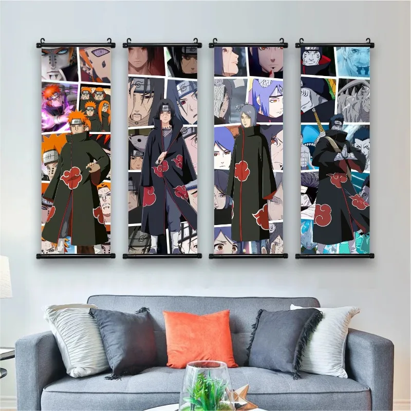 Limited Edition High-Definition Naruto Scroll Poster - AI Anime Character Oil Painting