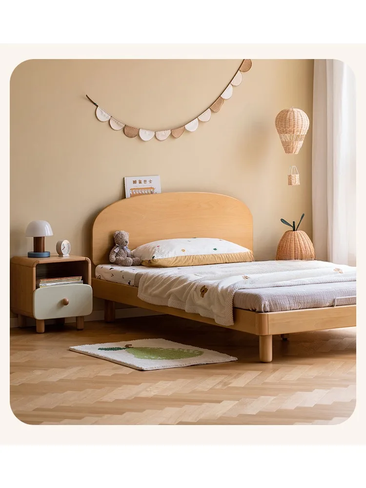 Solid wood children's bedside table, boy's storage cabinet, bedroom bedside cabinet, minimalist cabinet