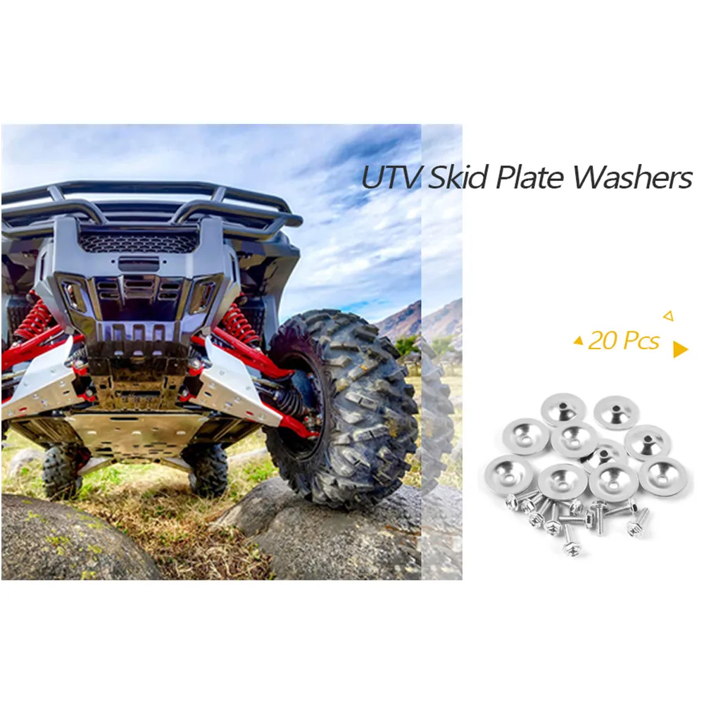 10x SKID PLATE WASHERS AND BOLTS POLARIS RZR 1000 900 800 570 XP Turbo General 7556065 7518529