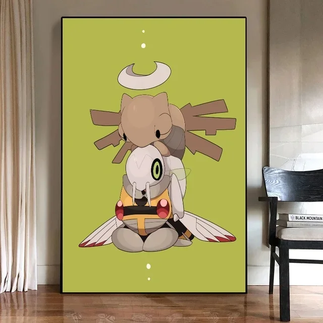 thumbnail image 1 of Figuras de anime de Pokémon Japón Valorant Pikachu Charizard periféricos lienzo decoración de pared impresión carteles de anime pintura regalo para el hogar, 1 of 5