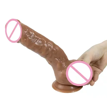 8inch Squeezing Built-in Pump Squirting Silicone Realistic Ejaculating Dildos With Suction Cup Sex Toys For Adults Woman Gay 3