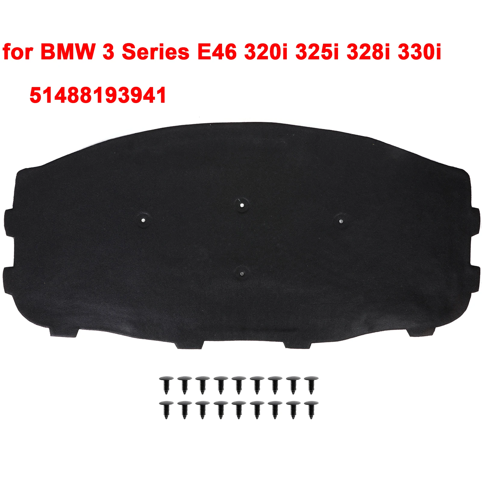 Tappetino Insonorizzante Per Cofano BMW E81/E82/E88/E87 120i 128i 130i 135i (2007-2011) – Isolamento Termico E Acustico