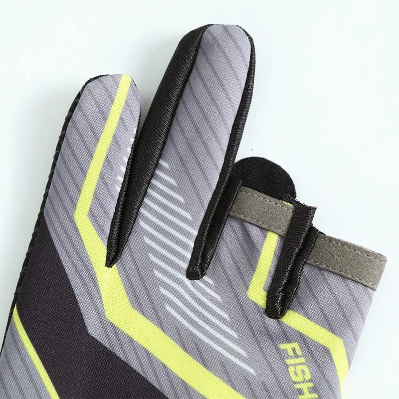 Waterproof fishing gloves anti-slip anti-hanging climbing cycling cast three-finger design fish gloves sports outdoor protection