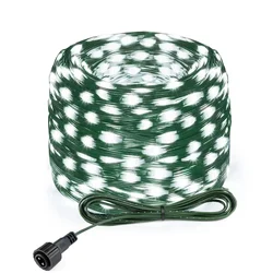 Waterproof LED Fairy Lights with Green Wire - Outdoor Garden Party and Wedding Decoration - 100M 800LEDs (WHITE)