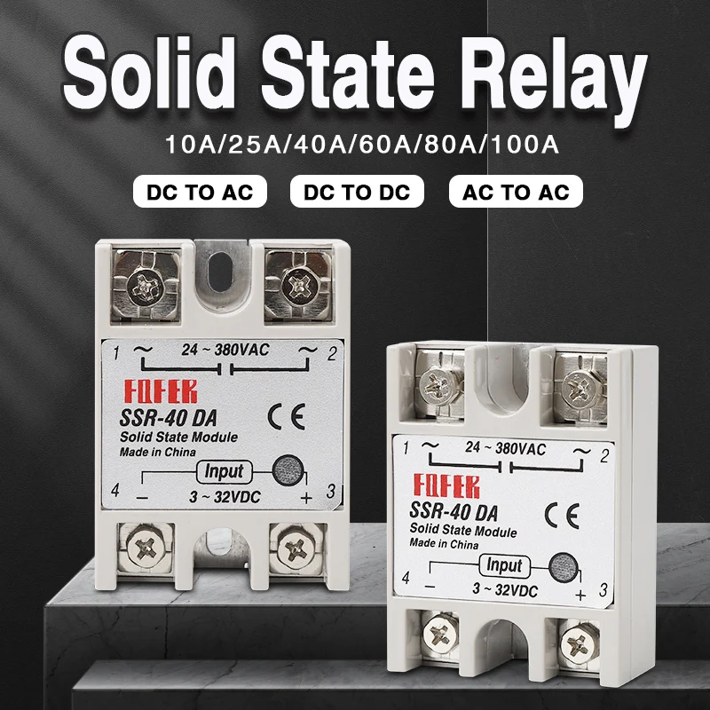 DA NC Normalmente Chiuso SSR Monofase 3-24VDC Controllo 24-280VAC Dissipatore di Calore SSR-10DA 25DA 40DA NC Relè A Stato Solido Controllo DC AC 13 DA NC Normalmente Chiuso SSR Monofase 3-24VDC Controllo 24-280VAC Dissipatore di Calore SSR-10DA 25DA 40DA NC Relè A Stato Solido Controllo DC AC 13