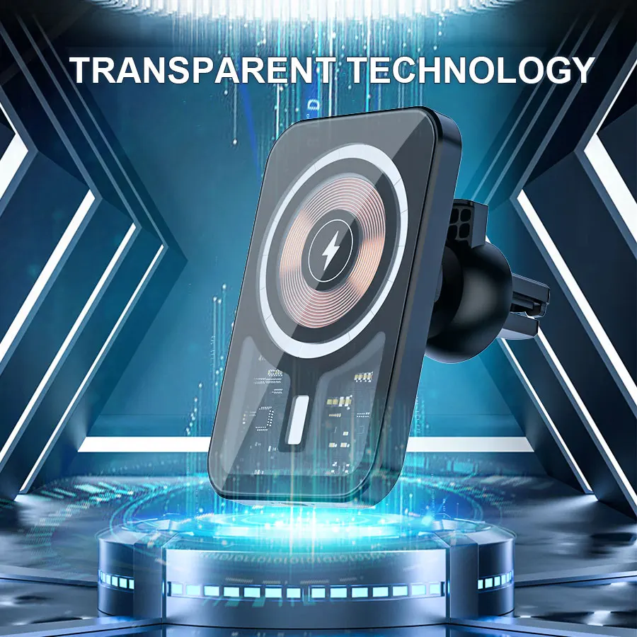 Magnetic Wireless Charger Car Air Vent Mount Phone Holder Stand thumbnail 7