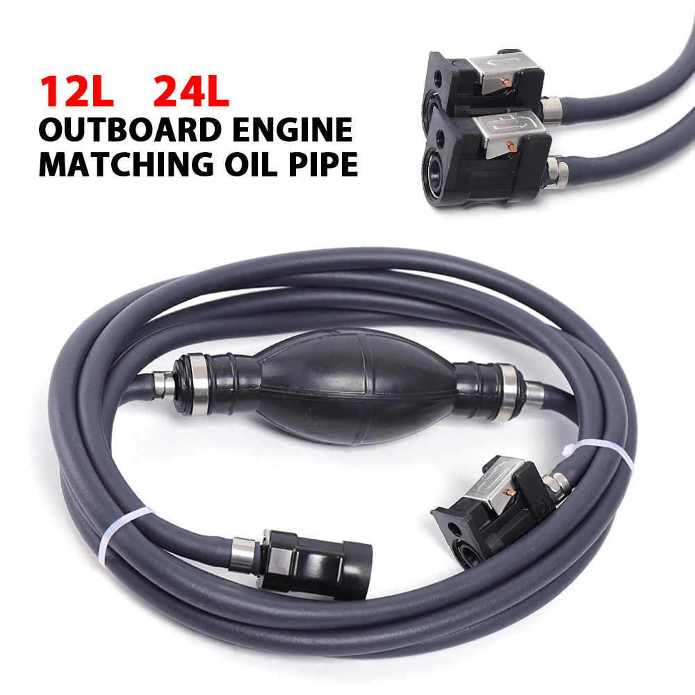 

Boat Marine Outboard Motor Fuel Gas Hose Line Assembly Oil Tube Tank with Connector 6 Gallon 12L/24 L Fuel Gas Storage Tank