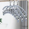 Drying rack sock clip outdoor drying rack Windproof dip plastic clip drying rack Dip plastic coat rack household non-slip jacket 2