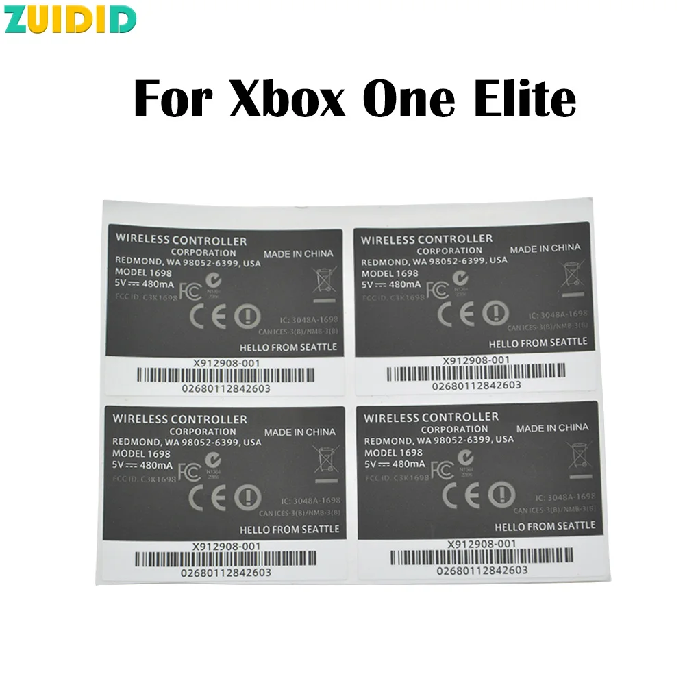 ZUIDID 5pcs For XBOX Series S/X Skin Sticker Stickers Skins For XBOX 360/ONE Slim S/Elite Handle Label Back Sticker Controller
