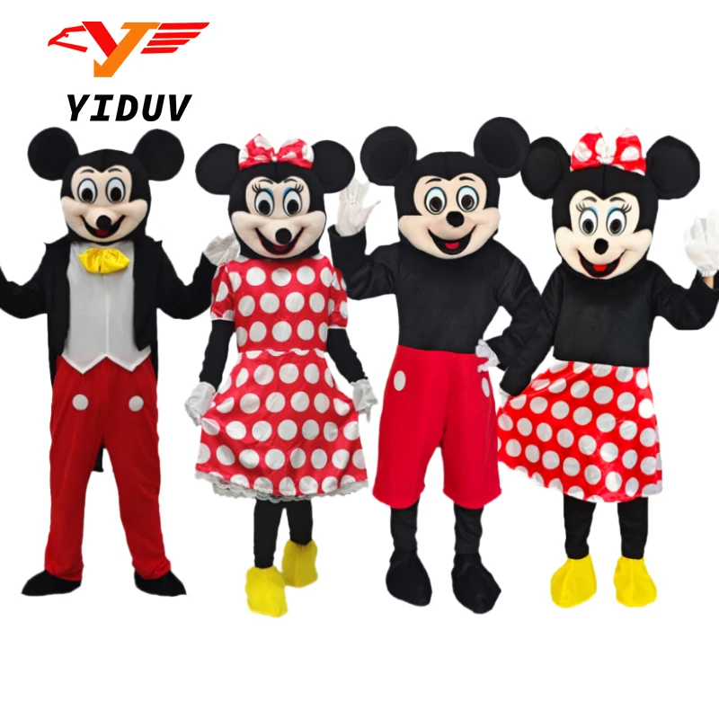 New Mickey Minnie Mouse Mascot Cosplay Costume Cartoon Characters Adult ...