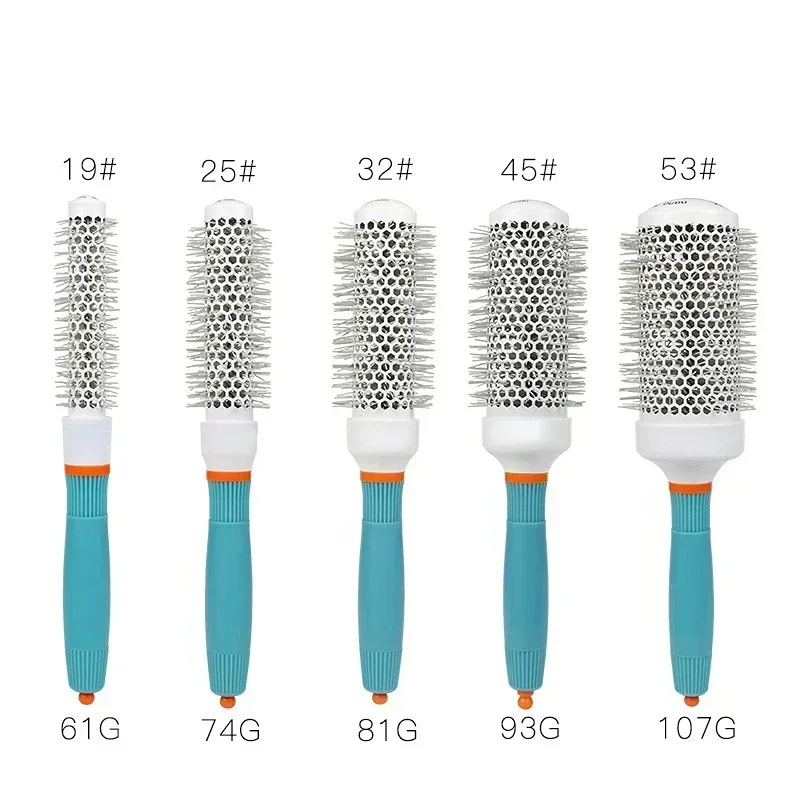 Professional Salon Round Hair Styling Brush - Blue