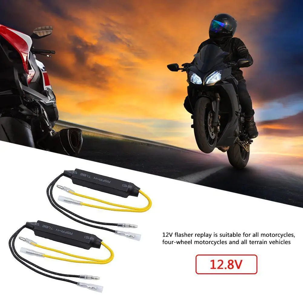 12V 21W Resistance Decoder 26 Ohm Load Decoding Resistor LED Indicator Load Resistor for Motorcycle Flashing Turn Signal Lights