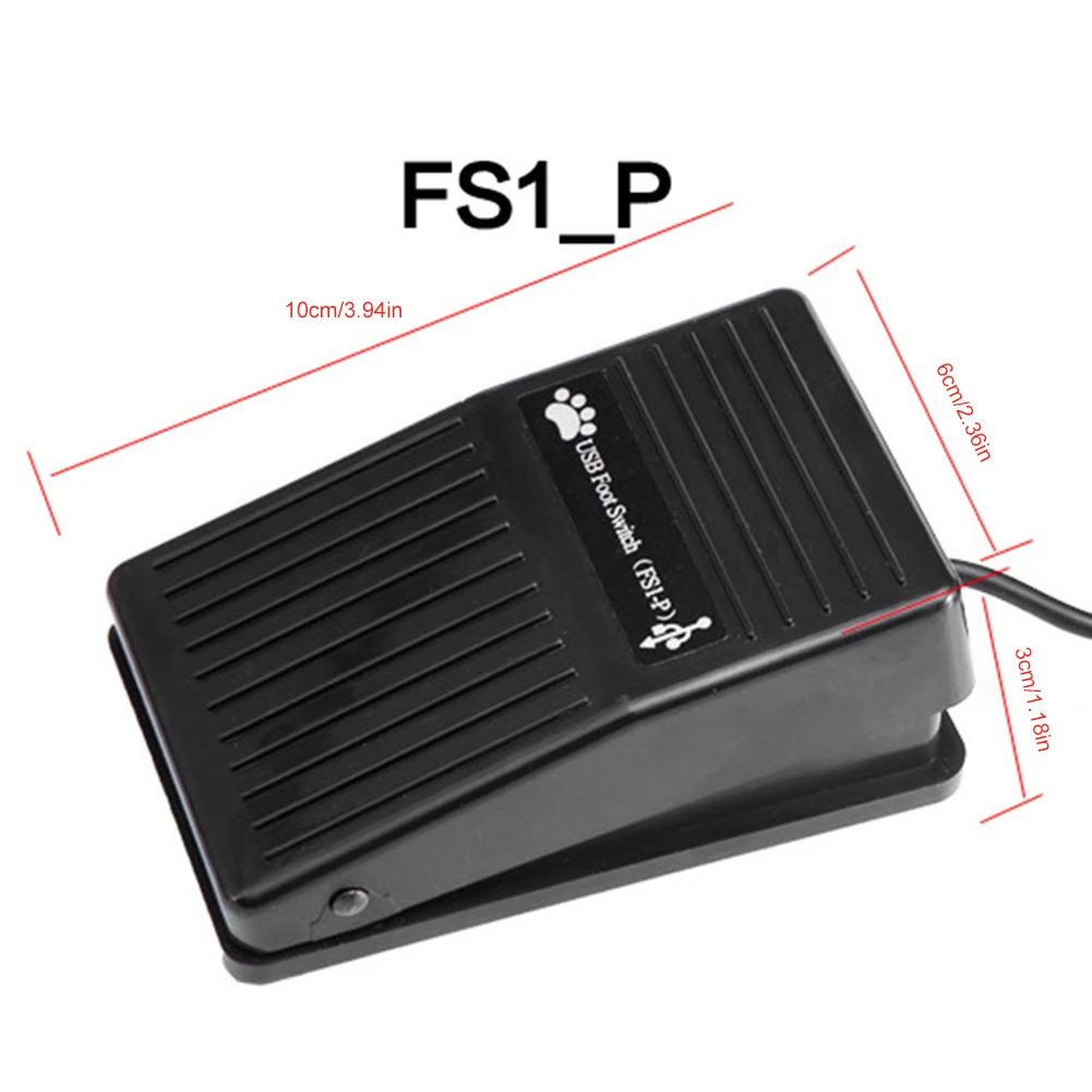 Video Game PC Hands Free Footswitch Game Control Action HID PC USB Foot Switch Keyboard Pedal for Keyboard Mouse Laptop