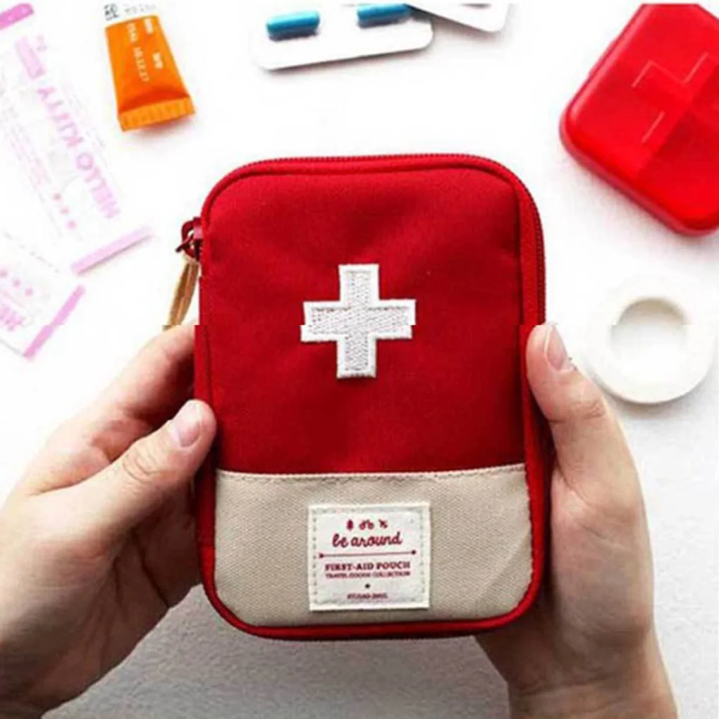 

Cute Mini Outdoor First Aid Kit Bag Portable Medicine Package Emergency Kit Bags Household Medicine Pill Storage Bag Organizer