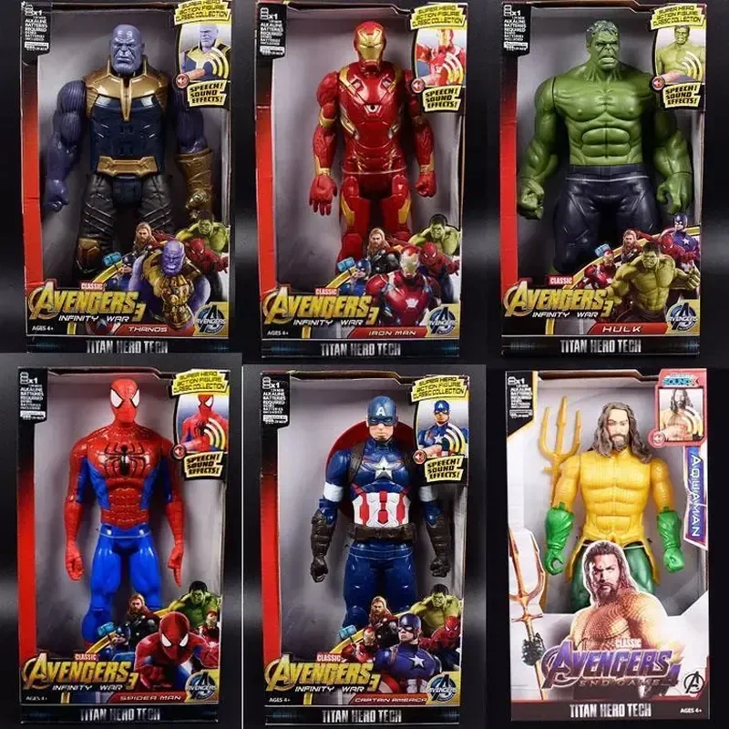 

30cm Marvel Super Heroes Avengers Thanos Black Panther Captain America Thor Iron Man antman Hulkbuster Hulk 12" Action Figures