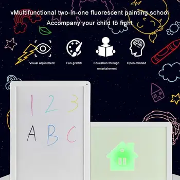 LED Drawing Board For Kids Drawing Tablet For Kids Reusable Doodle Board Portable Learning Educational Toys Toddler LED Drawing 4