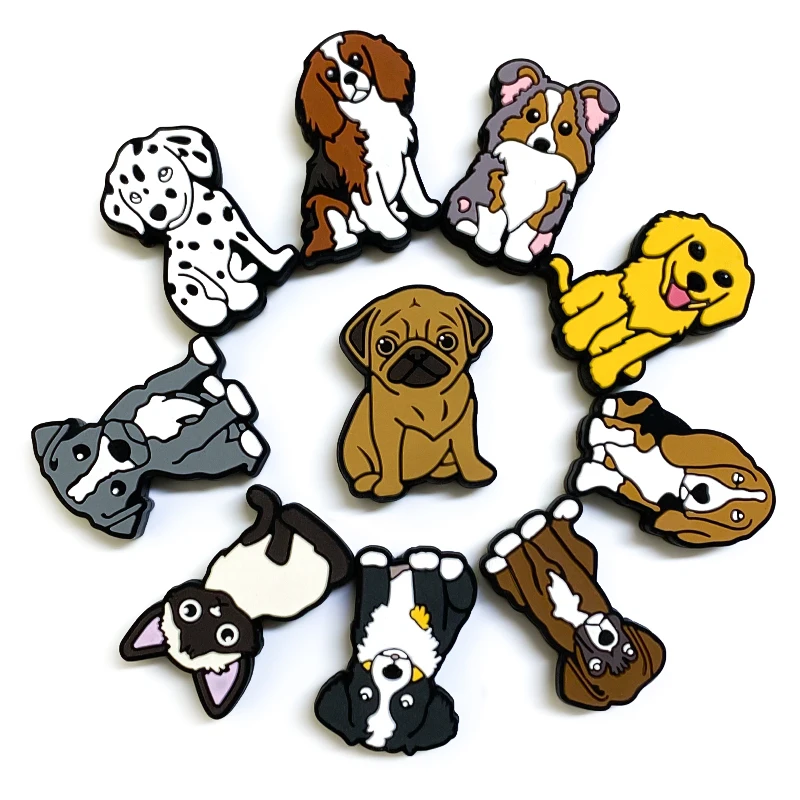 10pcs Baby Silicone Cartoon Animal New Puppy Baby Oral Care Food-Grade DIY Nipple Chain Toy Accessories