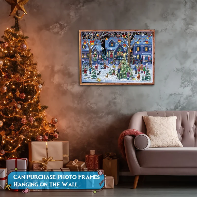 Christmas Advent Calendar Jigsaw Puzzles Xmas Countdown Gift 24 Parts 1008 Pieces Jigsaw Puzzles Gift For Kids And Adults