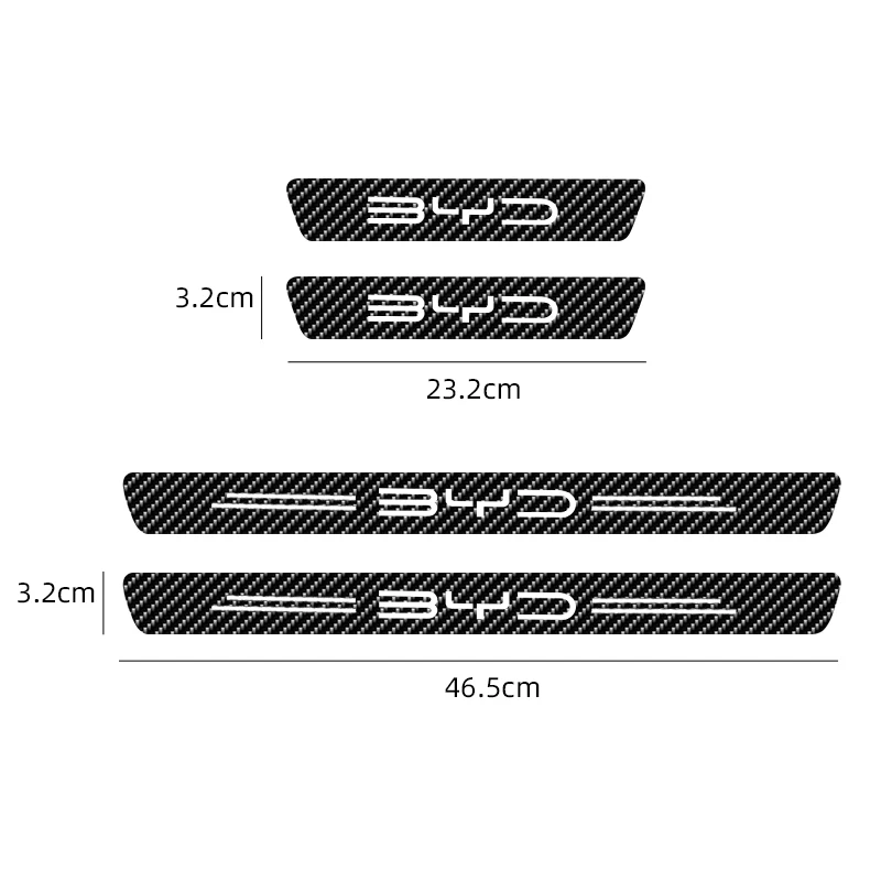 자동차 연간 검사 스티커 자동차 도어 실 사이드 DIY 붙이는 보호 스트립 BYD F3 E6 위안 플러스 아토 F0 G3 I3 Ea1 송 맥스용