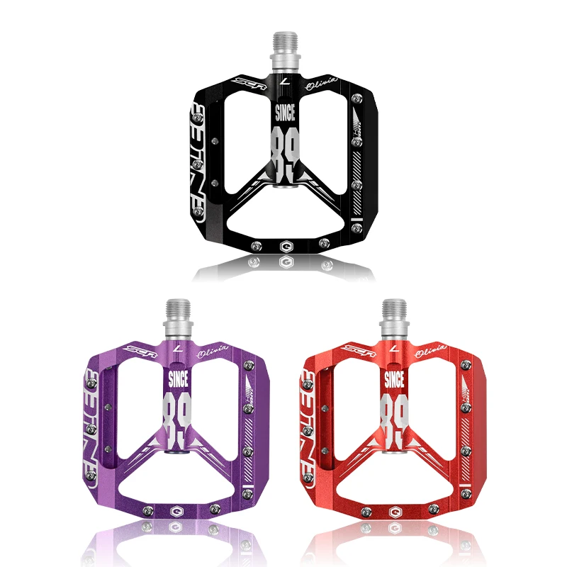 Pedali automatici per mountain bike Pedali clip-on MTB interamente in alluminio Riflettori luminosi Pedali bloccabili Sistema SHIMANO SPD adatto  18