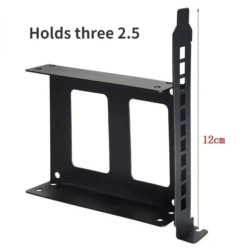 Hard Disk Mounting Bracket Computer Case PCI Graphics Card Hard Drive Bracket 2.5-inch Mechanical Solid State Drive Bracket Expansion Metal Shelf