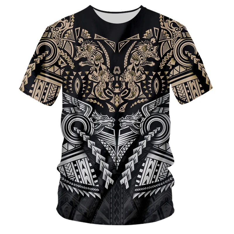 半袖 Samoa pattern Swarovski Long T-shirt Black S89c0ad0f78294944a77be993511d7