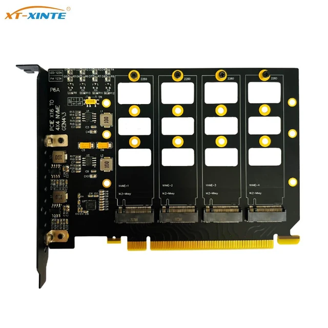 IOCREST PCIe x 4 to NGFF(PCIe) NVMe SSD and SATA to 2 x NGFF(SATA) Adapter  Card - AliExpress