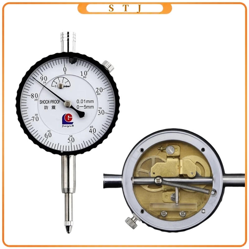 

Индикатор циферблата 0-10/20/30/50 мм, высокоточный Разрешение 0,01, механические указатели, приборный инструмент, индикатор