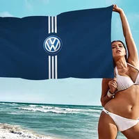 V-Volkswagens Car Logo Big Microfiber Beach Towels Quick Dry Towel Sand Beach Towels Pool Towel for Travel Swim Pool Yoga 2