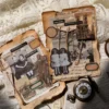 100pcs/pack Decor Scrapbook Vintage Materials Paper Combo Kit DIY Junk Journal Collage Photo Album Retro Background Paper 5
