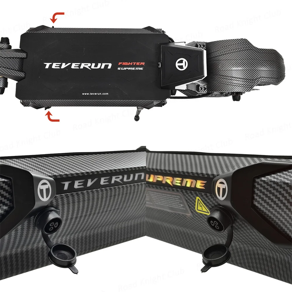 Newest TEVERUN Fighter Supreme+ 7260R V4 2500W*2 Dual Motor 72V 60Ah Battery 4inch Display 4Pistons Brake 13inch
