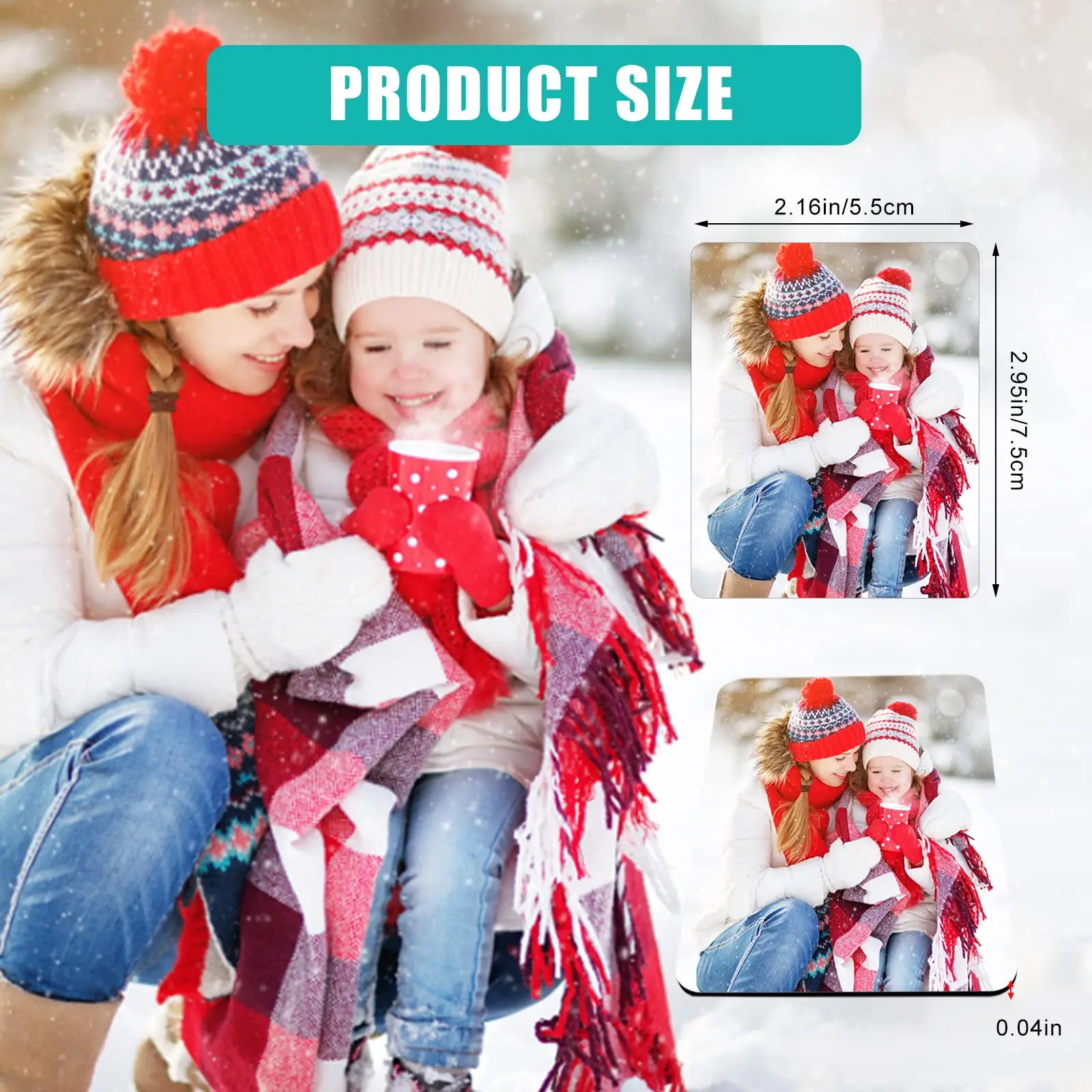 30Pcs/Set Sublimation Magnet Blanks Personalized Fridge Magnet DIY Home Kitchen Fridge Refrigerator Wall Door Decoration