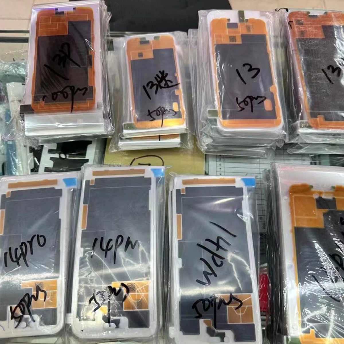 10PCS Original Back Adhesive Sticker for iPhone 14 Pro Max 14Plus 13