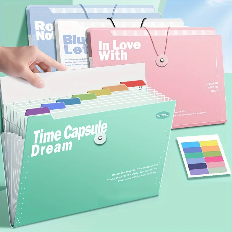 Mr. Paper 2Style A4 Organ Bags Student Large Capacity Insert Folder Data Classification File Bags Multi-layer Test Paper Storage