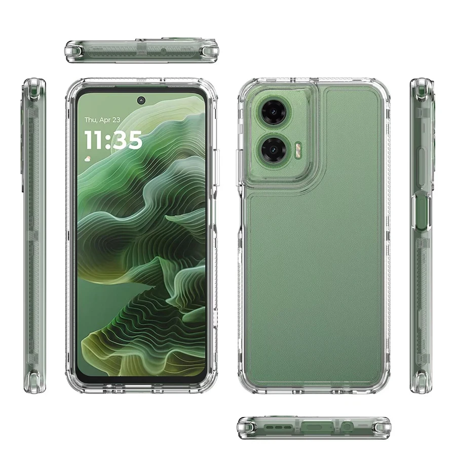 Transparente Handyhülle für Motorola G85 G84 G82 G54 G53 G52 G35 G34 G24 G23 Drop-Proof Shock-Proof Effektiver Schutz – Detail 6