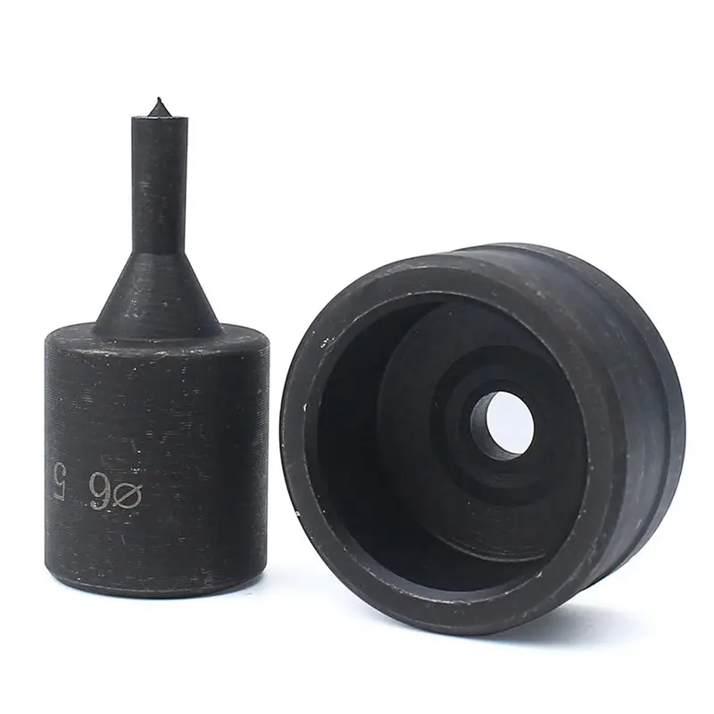 2025 핫 스타일 유압 홀 펀치 CH70 CH-70 기계용, 6.5mm 유압 펀칭 라운드 다이 툴 2개, 블랙