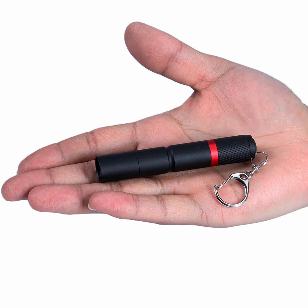 Mini Aluminum Alloy Torch Light Flashlight Key Ring for Household Night Fishing handheld flashlight