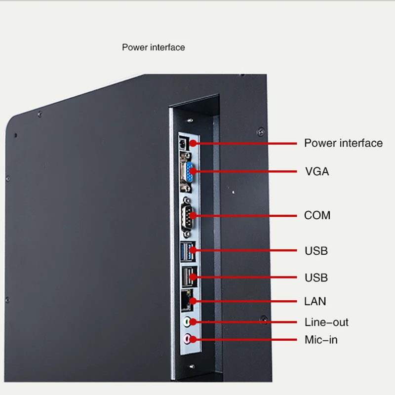 11.4 인치 터치 스크린 벽걸이 셀프 서비스 출납원 기계, 카드 인쇄 및 스와이핑, 코드 스캐닝, 신제품