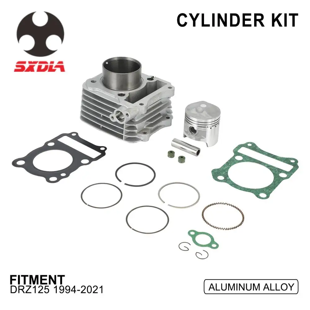 

Для SUZUKI DRZ125 1994-2021 аксессуары для мотоциклов 57 мм поршневой комплект колец прокладка клапана сальник набор для мотокросса Байк