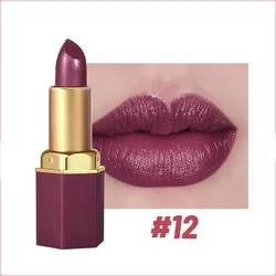 Elegant 6-Color Matte & Pearlescent Velvet Lipstick with Glitter Finish - Perfect Valentine's Day Gift - Full Size (SS25-12)