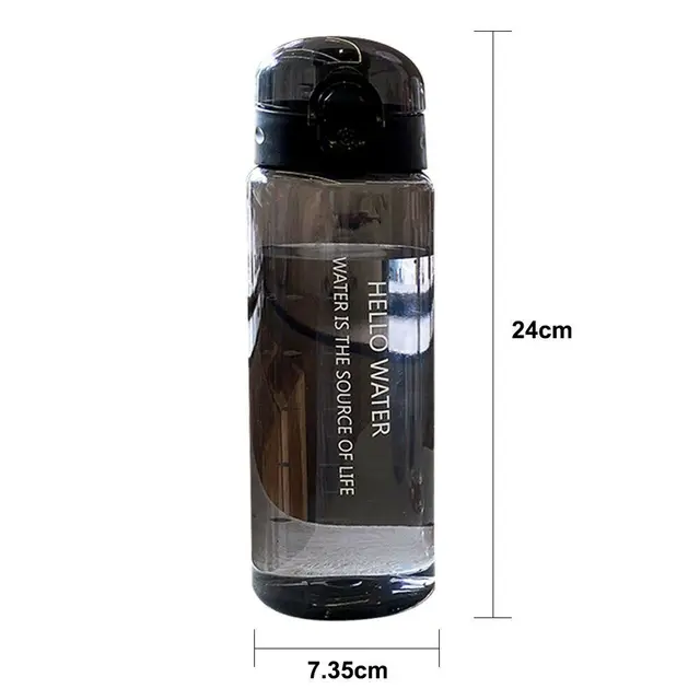 Sports Transparent Water Bottle 780ml Portable Gym Travel Clear Leakproof Drinking Bottle Frosted Bottle 6