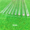 10 PCS acrylic Square round transparent organic glass rod multi size length 25 cm DIY Length can be customized 1