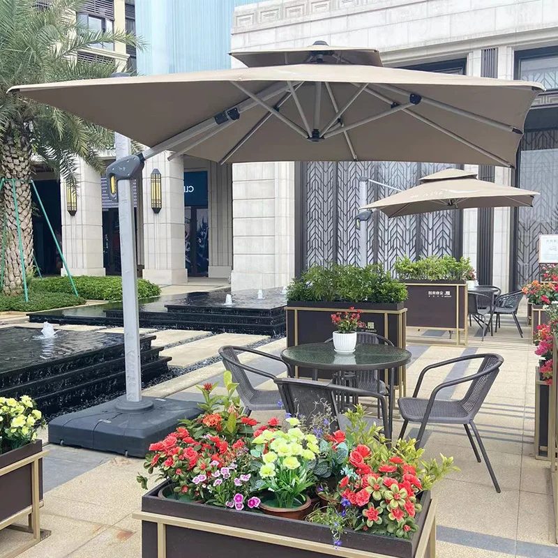 AOLIVIYA Parasol Outdoor Umbrella Garden Umbrella Garden Terrace Large Sun Shed Outdoor Stall Sunscreen Roman U