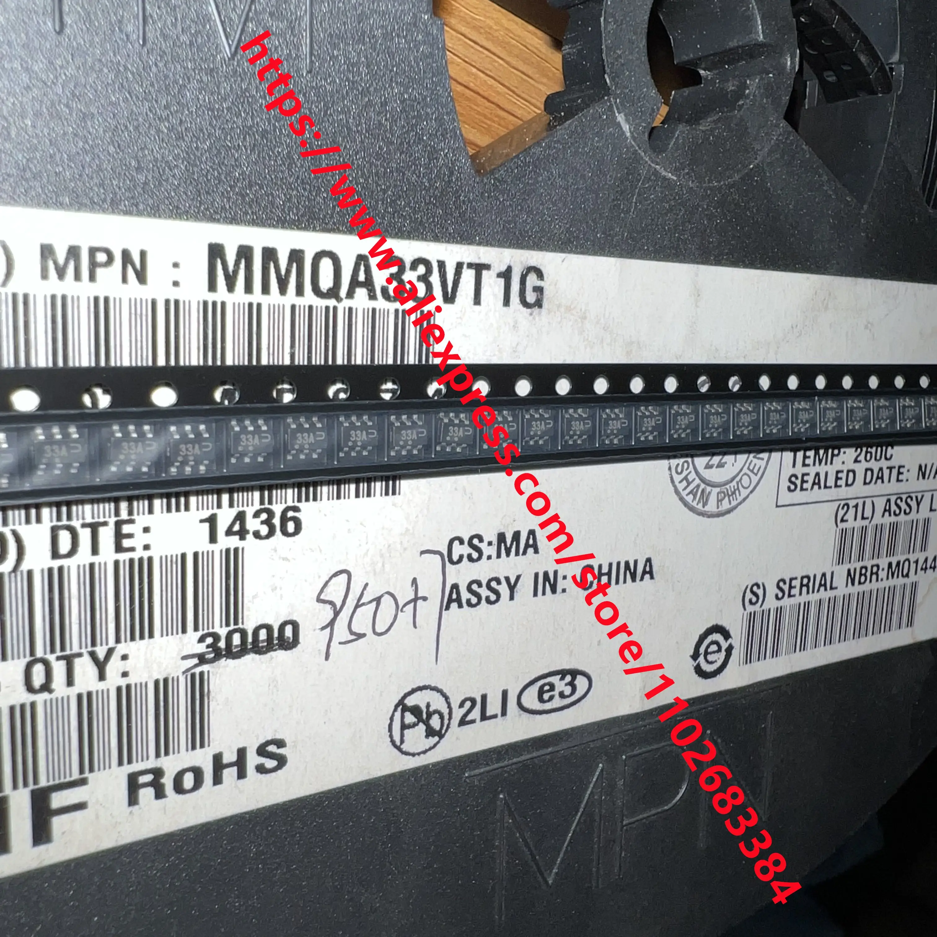 MMQA33VT1G SOT23-6 신규 및 기존  10 개/몫