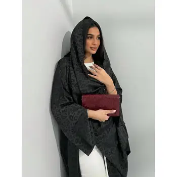 Middle Eastern Loose Abaya Muslim Women Full Sleeve Printed Abayas Casual Kaftans Jilbabs Islamic Maxi Dresses Ethnic Clothing