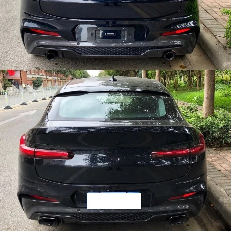 BMW X3 X4 G01 G02 2018-2021 2022-2024용 1쌍 자동차 배기 팁 스테인리스 스틸 머플러 파이프 사각형 테일파이프 시스템 액세서리