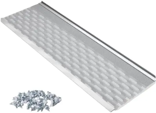 6&rdquo;Leaf Protection 100 Feet Stainless Steel Mesh White Aluminum Gutter Covers Contractor Grade Easy To Install